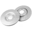 Jeu de 2 disques de frein arrière BORG & BECK BBD5469 - Visuel 3