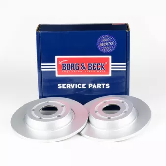 Jeu de 2 disques de frein arrière BORG & BECK BBD5548