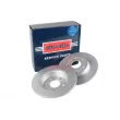 Jeu de 2 disques de frein arrière BORG & BECK BBD5548 - Visuel 2