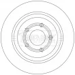 Jeu de 2 disques de frein arrière BORG & BECK BBD5553 - Visuel 2