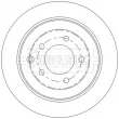 Jeu de 2 disques de frein arrière BORG & BECK BBD5565 - Visuel 2