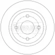 Jeu de 2 disques de frein arrière BORG & BECK BBD5575 - Visuel 2