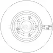 Jeu de 2 disques de frein avant BORG & BECK BBD5616 - Visuel 2