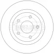 Jeu de 2 disques de frein arrière BORG & BECK BBD5620 - Visuel 2