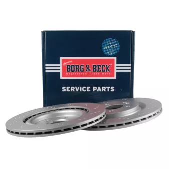 Jeu de 2 disques de frein arrière BORG & BECK BBD5636