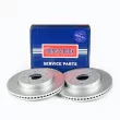 Jeu de 2 disques de frein avant BORG & BECK BBD5657 - Visuel 1