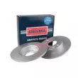 Jeu de 2 disques de frein arrière BORG & BECK BBD5663 - Visuel 1