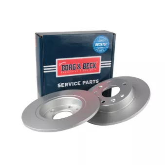 Jeu de 2 disques de frein arrière BORG & BECK BBD5663