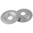 Jeu de 2 disques de frein arrière BORG & BECK BBD5672 - Visuel 2