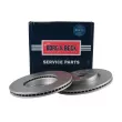 Jeu de 2 disques de frein avant BORG & BECK BBD5673 - Visuel 1