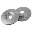 Jeu de 2 disques de frein avant BORG & BECK BBD5673 - Visuel 2