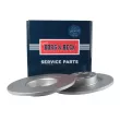 Jeu de 2 disques de frein arrière BORG & BECK BBD5676 - Visuel 1