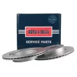 Jeu de 2 disques de frein arrière BORG & BECK BBD5678 - Visuel 1