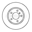 Disque de frein avant gauche BORG & BECK BBD5708S - Visuel 2