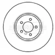 Jeu de 2 disques de frein avant BORG & BECK BBD5767S - Visuel 2