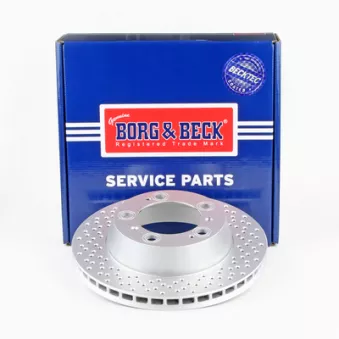 Jeu de 2 disques de frein arrière BORG & BECK BBD5836S