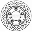 Jeu de 2 disques de frein arrière BORG & BECK BBD5836S - Visuel 2