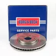 Jeu de 2 disques de frein avant BORG & BECK BBD5892S - Visuel 1