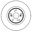 Jeu de 2 disques de frein avant BORG & BECK BBD5892S - Visuel 2
