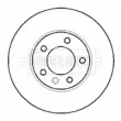 Jeu de 2 disques de frein avant BORG & BECK BBD5901S - Visuel 2