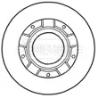 Jeu de 2 disques de frein arrière BORG & BECK BBD5932S - Visuel 2