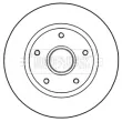 Jeu de 2 disques de frein arrière BORG & BECK BBD5966S - Visuel 2