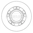 Jeu de 2 disques de frein arrière BORG & BECK BBD6067S - Visuel 2