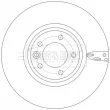 Jeu de 2 disques de frein avant BORG & BECK BBD6243S - Visuel 2