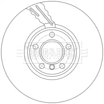 Disque de frein avant gauche BORG & BECK BBD7003S