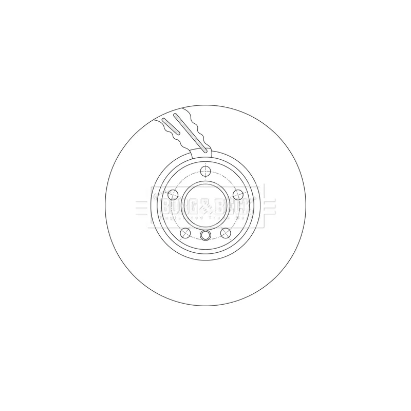 Disque de frein avant gauche BORG & BECK BBD7003S