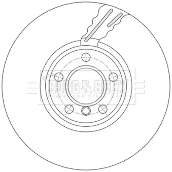 Disque de frein avant droit BORG & BECK BBD7004S