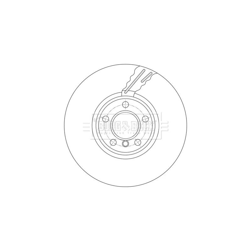 Disque de frein avant droit BORG & BECK BBD7004S