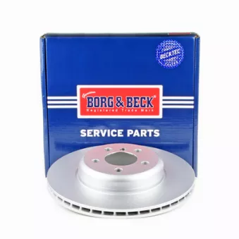 Jeu de 2 disques de frein arrière BORG & BECK BBD7006S