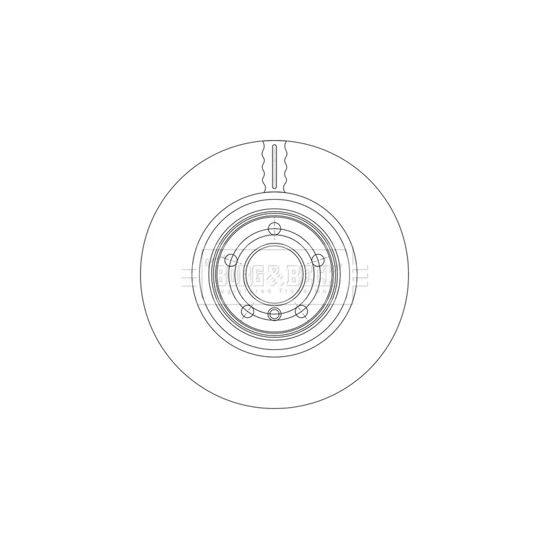 Jeu de 2 disques de frein arrière BORG & BECK BBD7010S