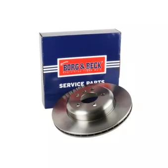 Jeu de 2 disques de frein arrière BORG & BECK BBD7014S