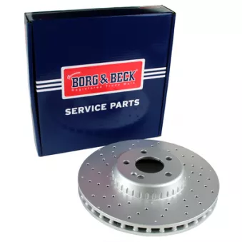 Jeu de 2 disques de frein avant BORG & BECK BBD7035S