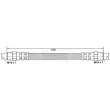 Flexible de frein BORG & BECK BBH6050 - Visuel 2