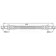 Flexible de frein BORG & BECK BBH6074 - Visuel 2