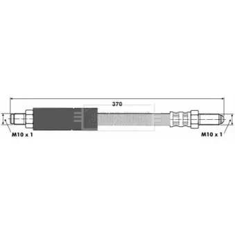 Flexible de frein BORG & BECK BBH6161