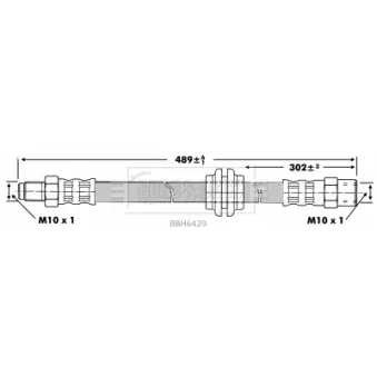Flexible de frein BORG & BECK BBH6429