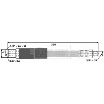 Flexible de frein BORG & BECK BBH6538