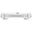 Flexible de frein BORG & BECK BBH6634 - Visuel 1