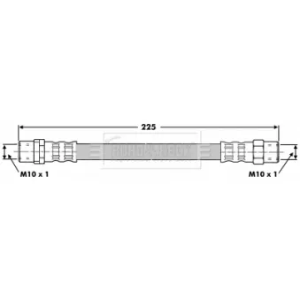 Flexible de frein BORG & BECK BBH6636