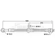 Flexible de frein BORG & BECK BBH6695 - Visuel 2