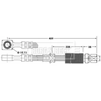 Flexible de frein BORG & BECK BBH6705