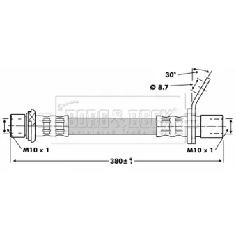 Flexible de frein BORG & BECK BBH6751