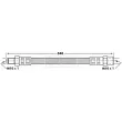 Flexible de frein BORG & BECK BBH6813 - Visuel 2