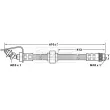 Flexible de frein BORG & BECK BBH6866 - Visuel 2