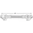 Flexible de frein BORG & BECK BBH6944 - Visuel 2