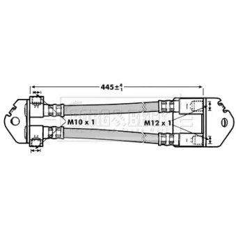 Flexible de frein BORG & BECK BBH7000